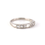 Estate Diamond Platinum Wedding Band