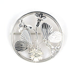 Estate Georg Jensen Butterfly Floral Pin