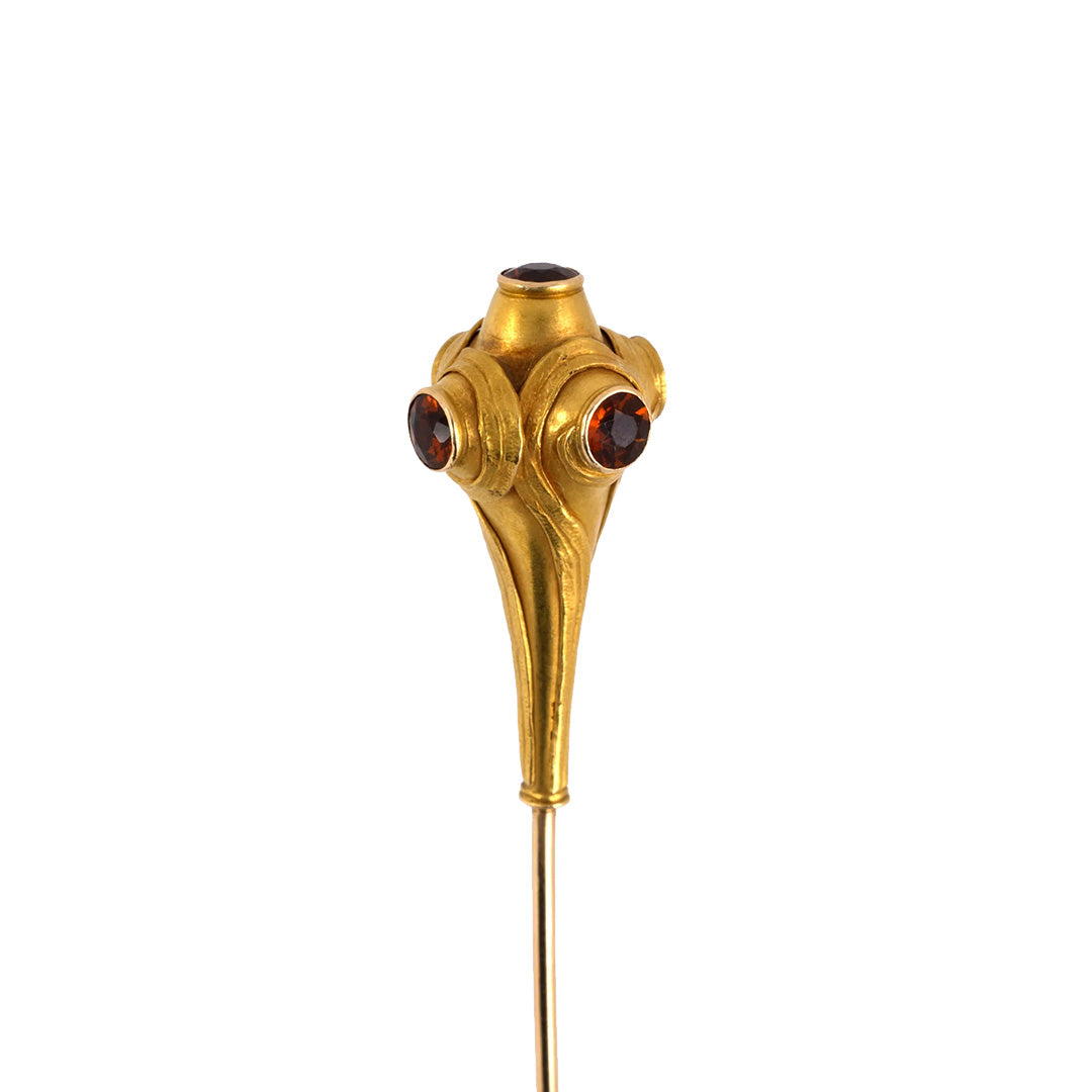 Estate Art Nouveau Sloan & Co. Citrine Hat Pin