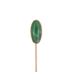 Estate Victorian Green Jadeite Oval Stick Pin