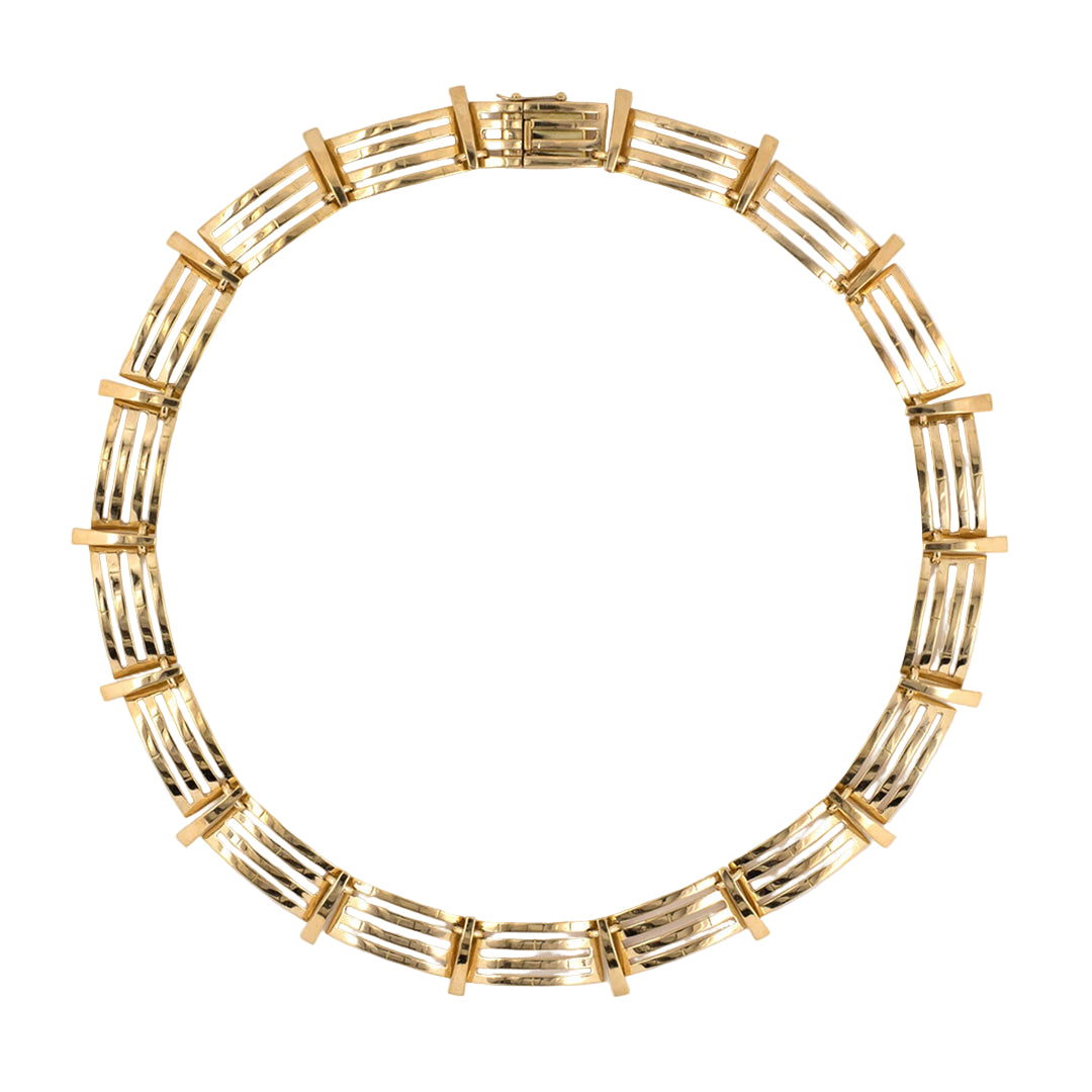 Estate Tiffany Rectangle Link Necklace