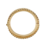 Rope & Leaf Bangle Bracelet