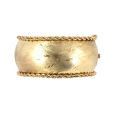 Rope & Leaf Bangle Bracelet