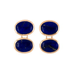 Estate Lapis Four-Ornament Cuff Links