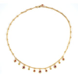 Estate Chaumet Anneau Ruby & Sapphire Festoon Necklace
