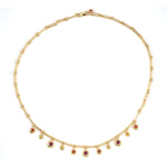 Estate Chaumet Anneau Ruby & Sapphire Festoon Necklace
