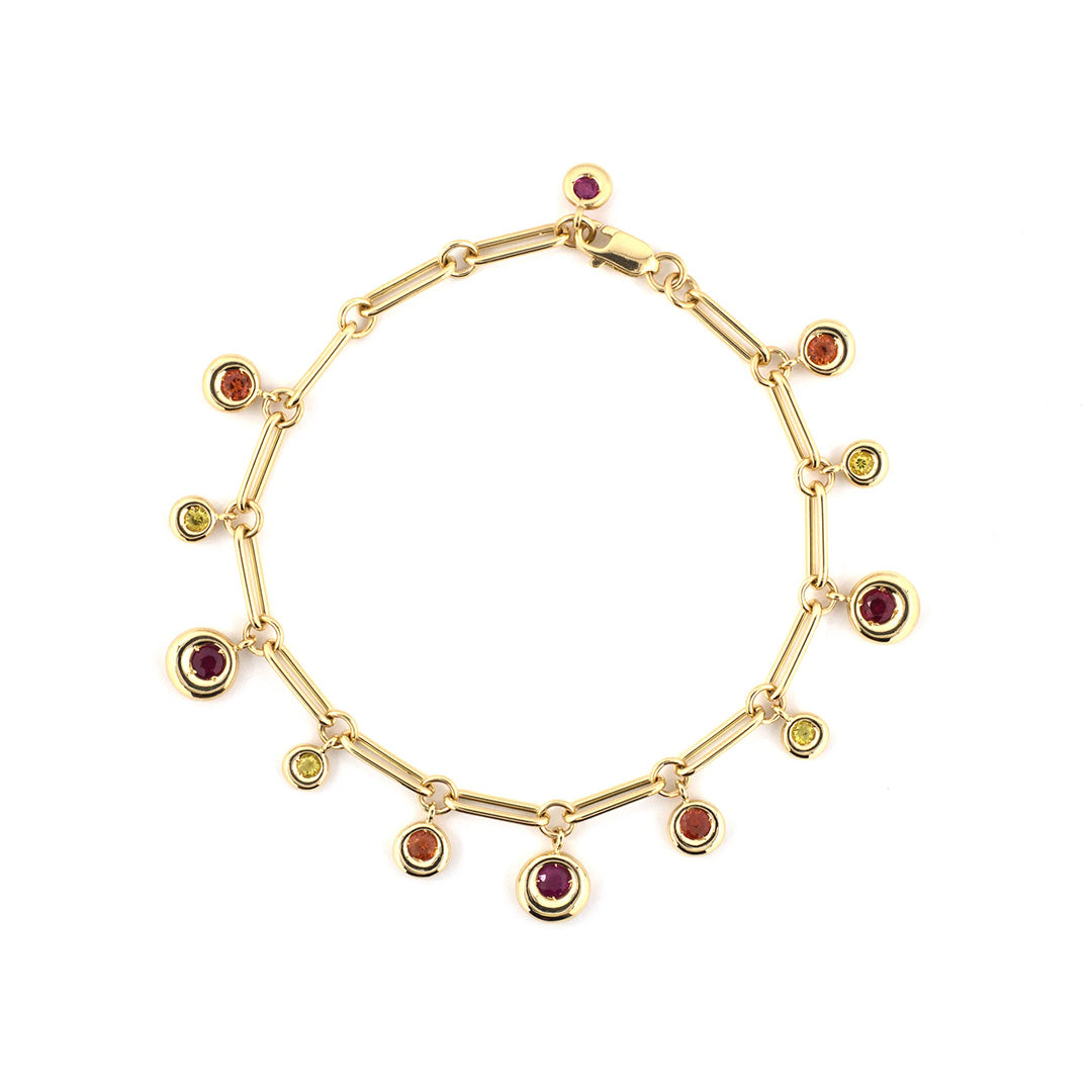Estate Chaumet Anneau Ruby & Sapphire Festoon Bracelet