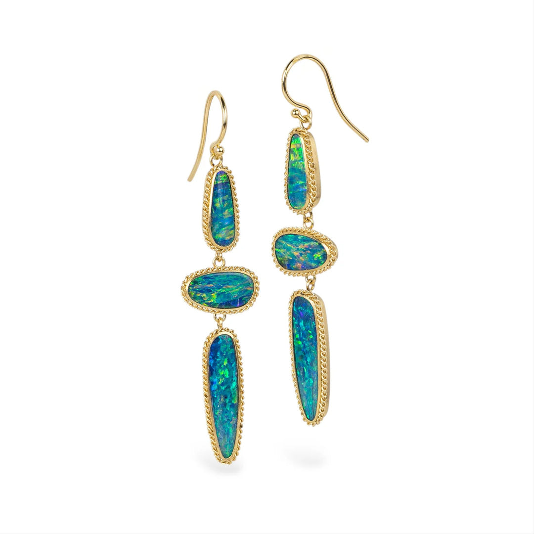 Amáli Australian Opal Doublet Trio Earrings
