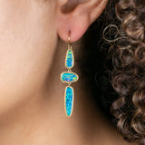 Australian Opal Doublet Trio Earrings