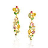 Petra Class Studio Multi-Color Mixed Gemstone Drop Earrings
