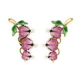 Estate Art Nouveau Krementz Lillies of the Valley Earrings