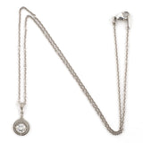 Diamond Merry Widow Pendant Necklace