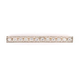 Edwardian Diamond Filigree Bar Pin