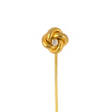 Victorian Diamond Lover's Knot Stick Pin