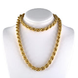 Italian Twisted Rope Chain Necklace