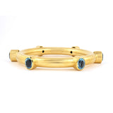 M & J Savitt Blue Topaz Bangle