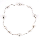 Manfredi White Gold Bubble Necklace