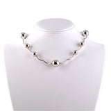 Manfredi White Gold Bubble Necklace