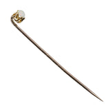 Opal Scalloped-Set Stick Pin