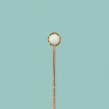 Opal Scalloped-Set Stick Pin
