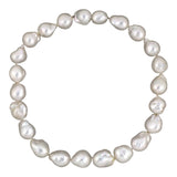 Silver-White Baroque South Sea Pearl Graduated Necklace
