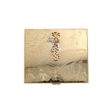Ruby & Diamond Japanese Geisha Compact Mirror/Cigarette Case