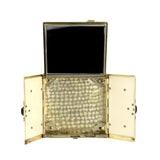 Art Deco Diamond & Enamel Compact Mirror