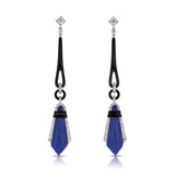 Lapis & Diamond Earrings