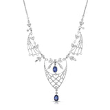Sapphire & Diamond Festoon Necklace