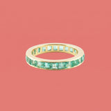 Emerald Channel-Set Eternity Ring