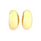 Asprey Gold Domed Oblong Earrings