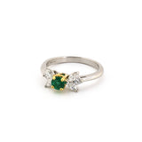 Tiffany Emerald & Diamond Engagement Ring