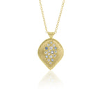 Adel Chefridi Aquamarine & Diamond Pendulum Pendant Necklace