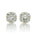 Gump's Signature Aquamarine and Diamond Quadrille Stud Earrings