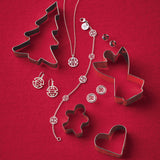 Silver Shou Pendant Necklace with Diamond Bale