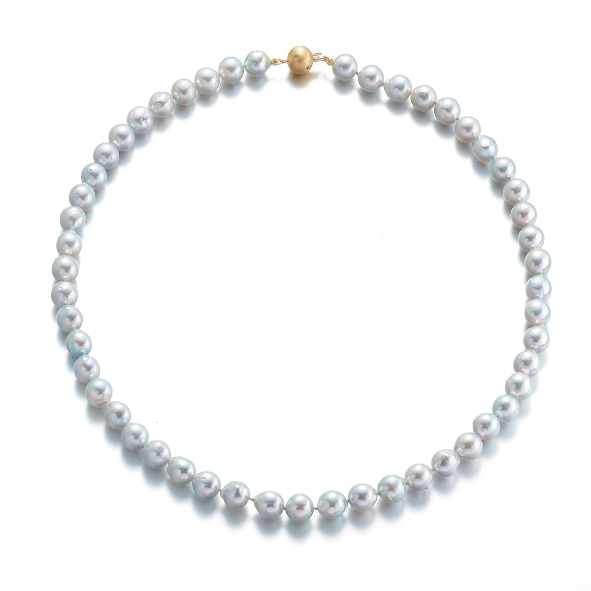 Baroque Blue Akoya Pearl Necklace