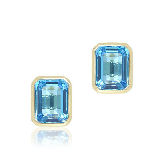 Gump's Signature Newport Earrings in Swiss Blue Topaz