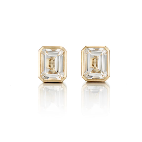 Gump's Signature Newport Earrings in White Topaz