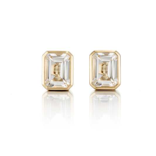 Gump's Signature Newport Earrings in White Topaz