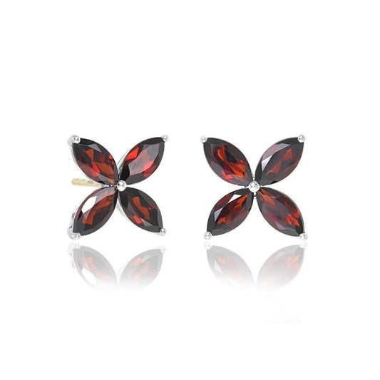 Gump's Signature Stella Earrings in Garnet