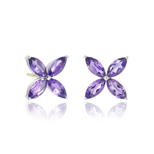 Stella Earrings in Amethyst