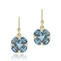 Gump's Signature Quadrille Drop Earrings in London Blue Topaz & Diamonds