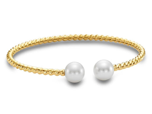 Sorrento Woven Pearl Cuff Bracelet