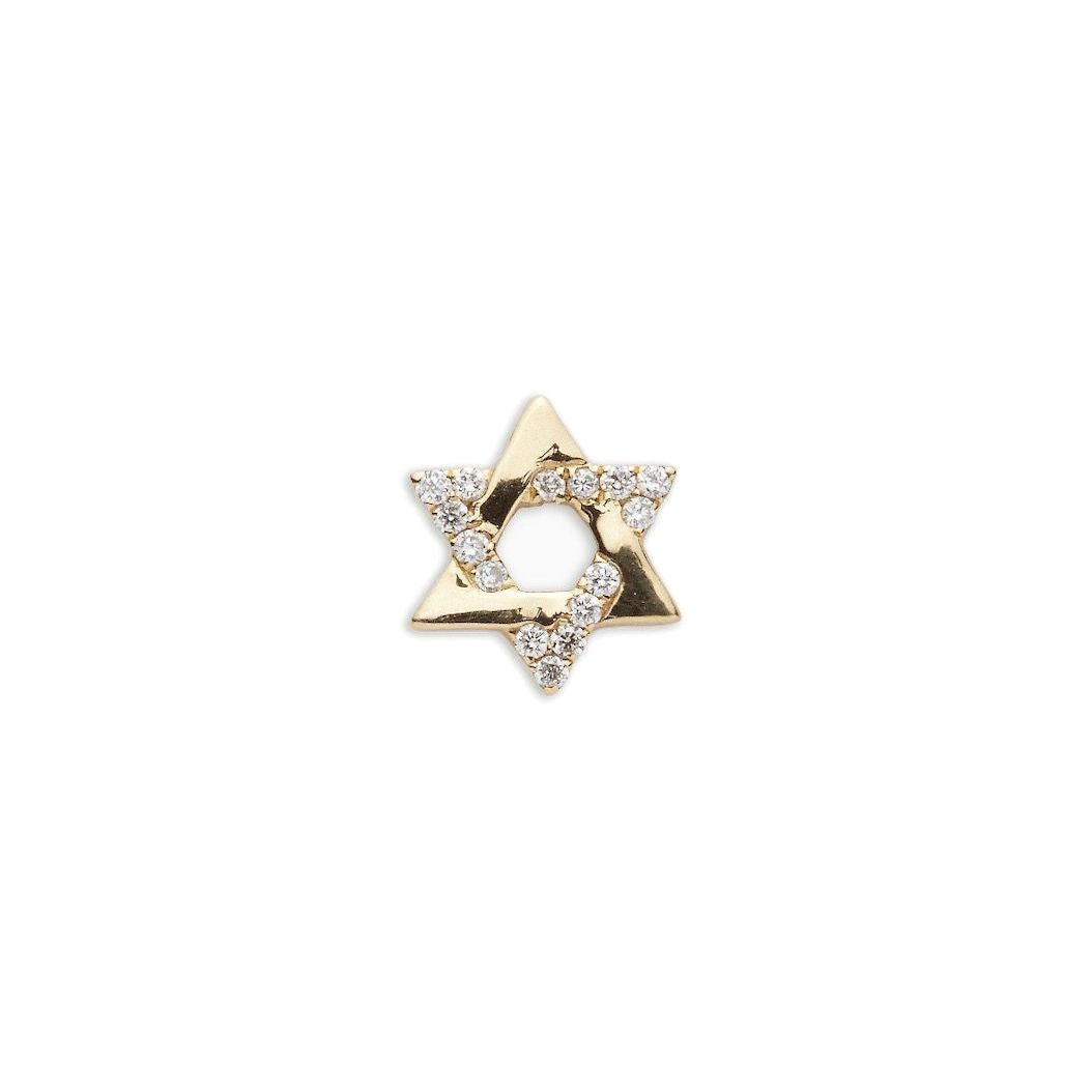 Loquet London Diamond Star of David Charm