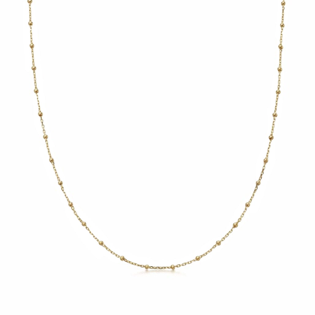 Loquet London Gold Spherical Chain, 18"