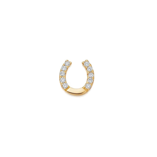 Loquet London Diamond Horseshoe Charm