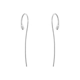 Georg Jensen Mercy Curved Hanging Earrings in Silver