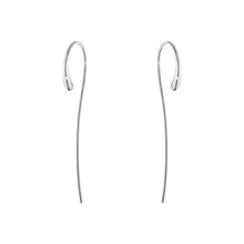 Georg Jensen Mercy Curved Hanging Earrings in Silver