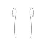 Georg Jensen Mercy Curved Hanging Earrings in Silver