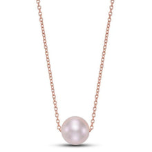 Floating Pink Pearl Necklace